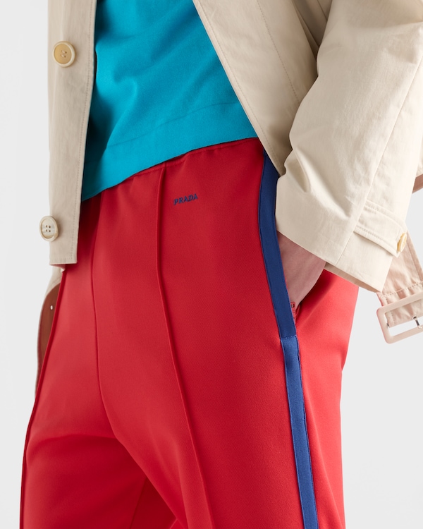 Technical fabric pants - Red/Bright Blue Technical fabric pants - Red/Bright Blue