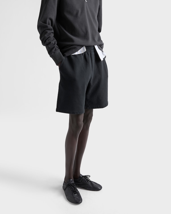 Cotton Bermudas - Black Cotton Bermudas - Black