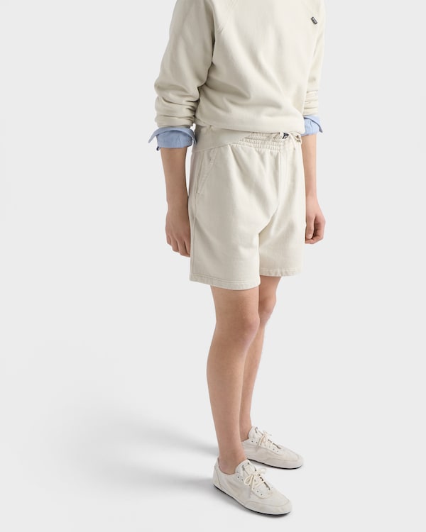 Cotton Bermudas - Chalk White Cotton Bermudas - Chalk White