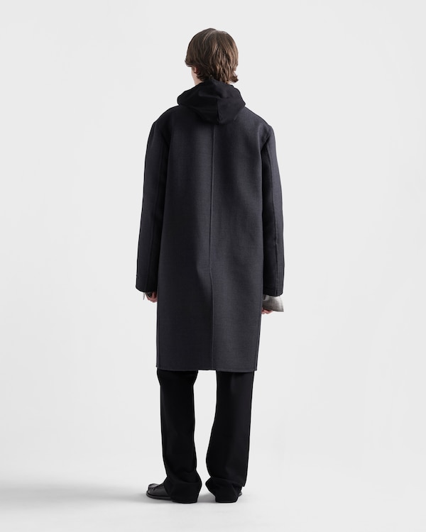 Fleece pants with Re-Nylon details - Black Fleece pants with Re-Nylon details - Black