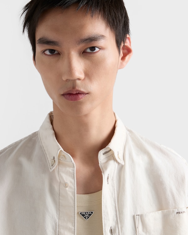 Cotton tank top - Limestone Cotton tank top - Limestone