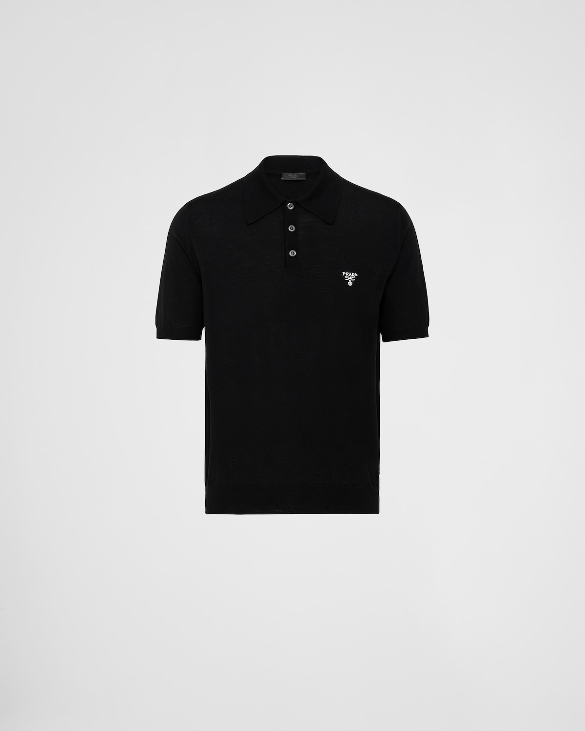 Prada Sporty Black Sleeveless Button Down Polo Vest main image 1