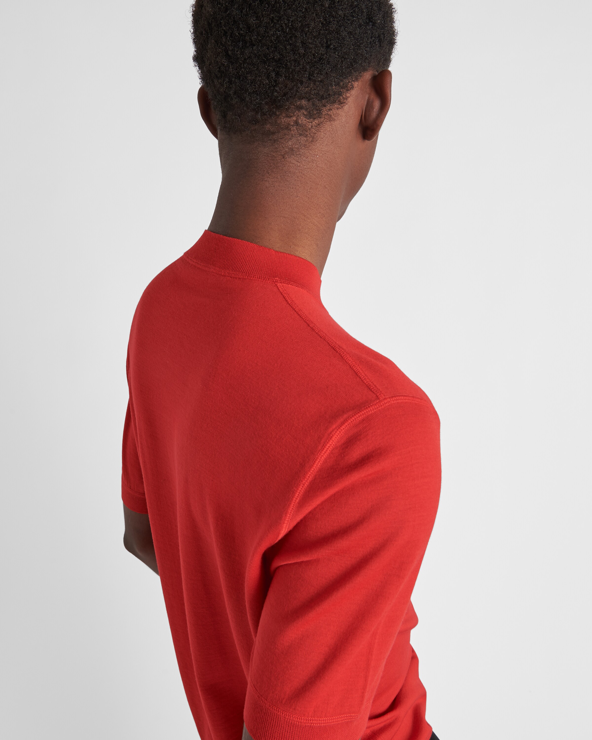 Red Superfine wool crew-neck sweater | Prada