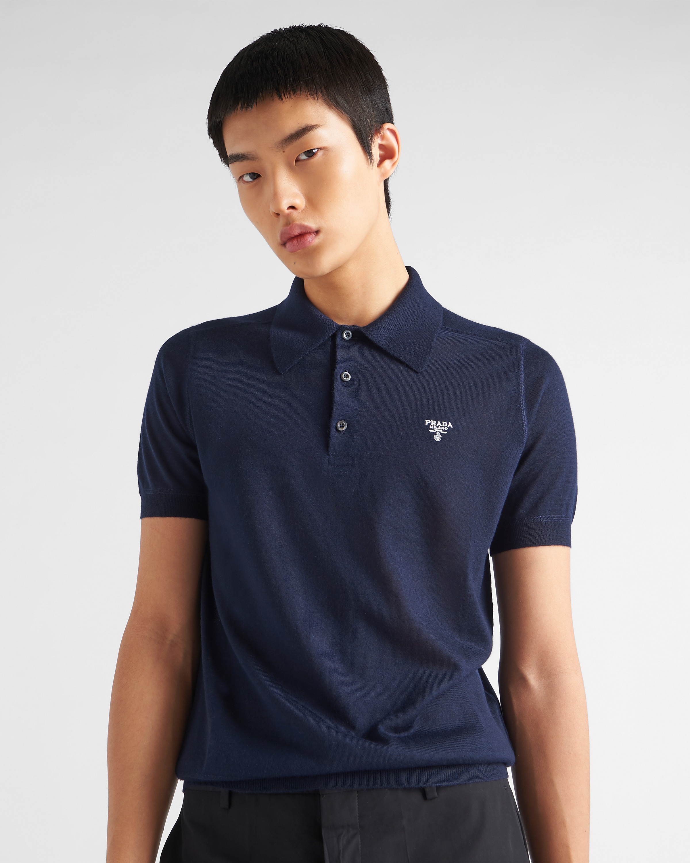 Prada polo hot sale navy