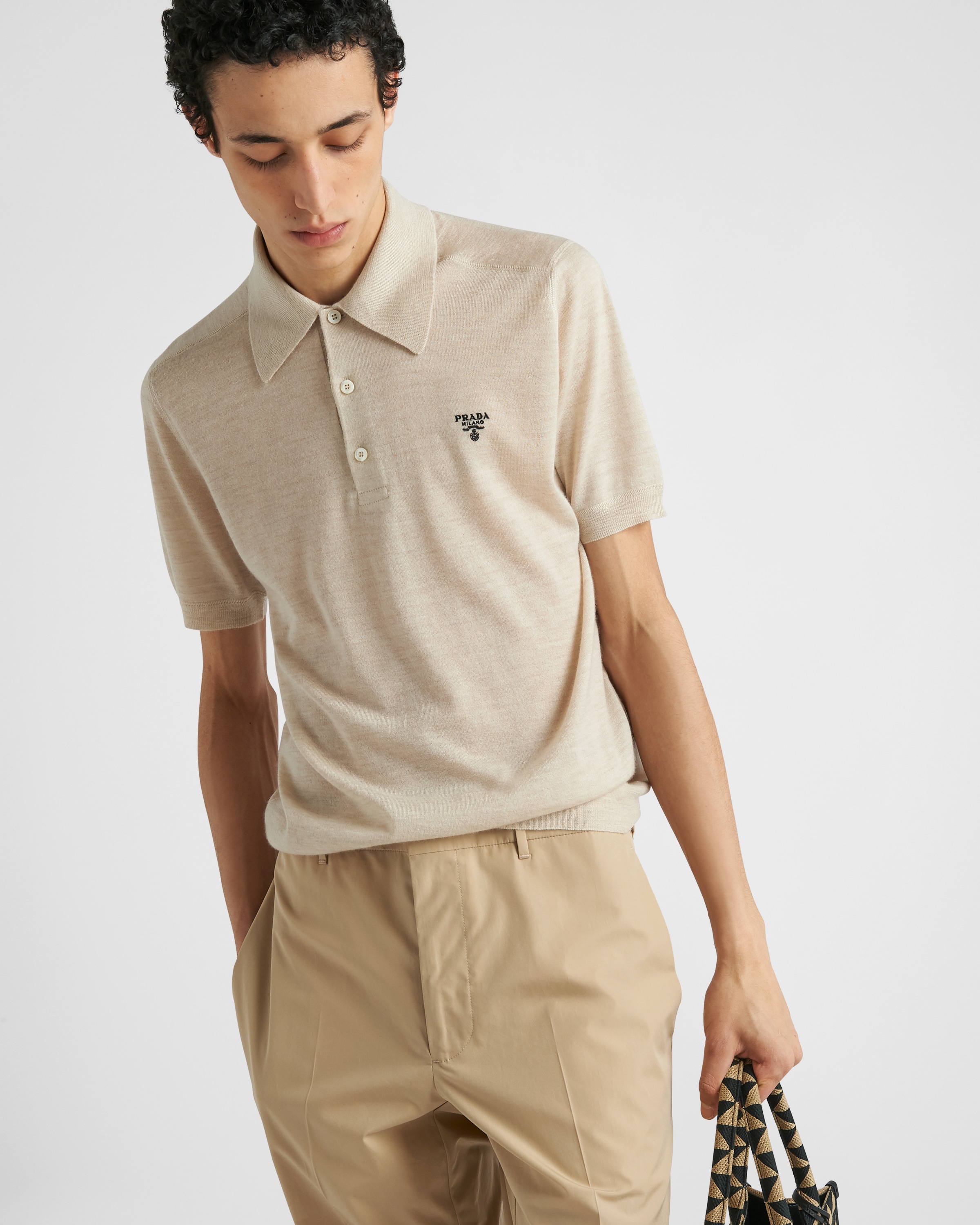 Khaki prada polo clearance