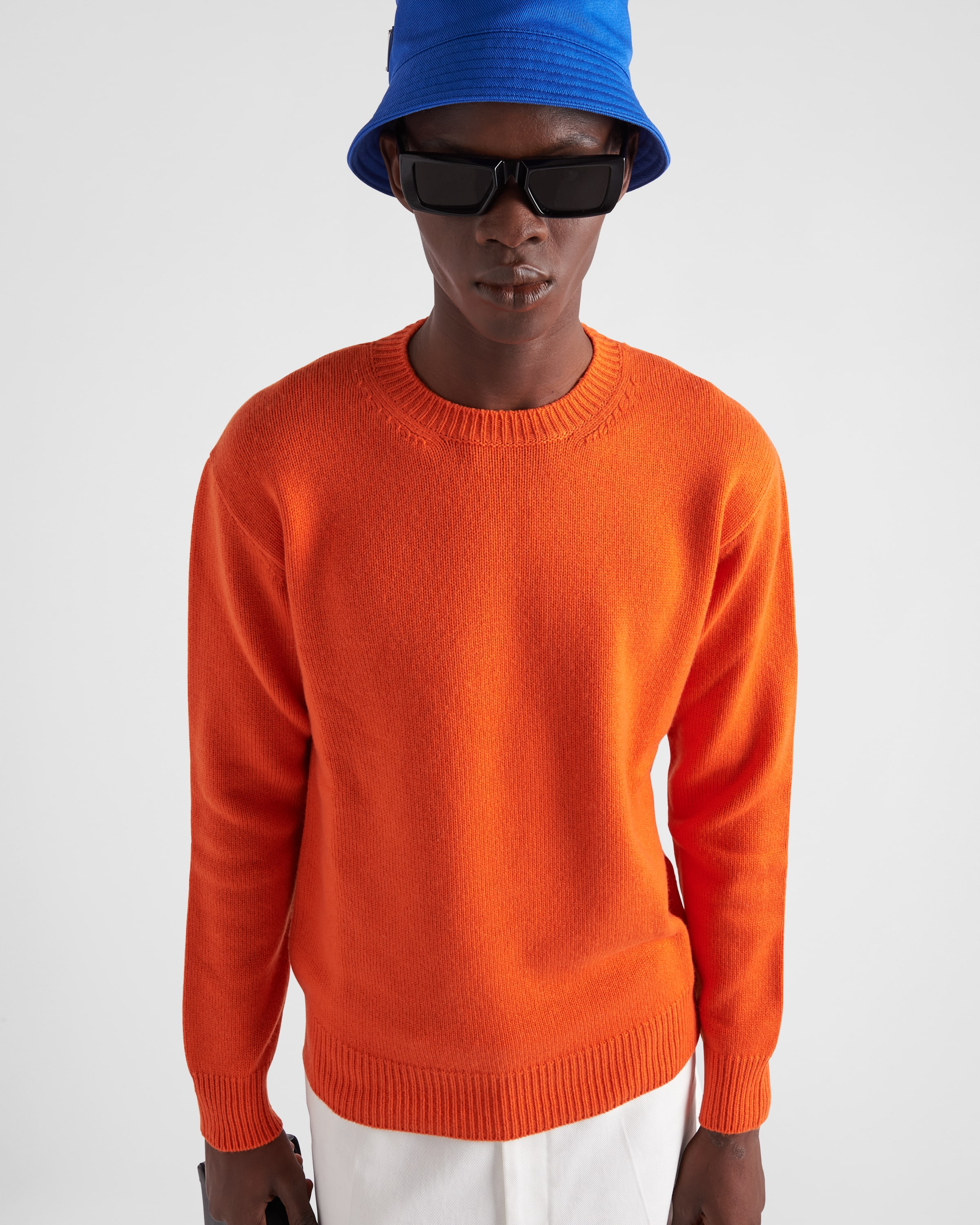 Mens orange outlet cashmere sweater