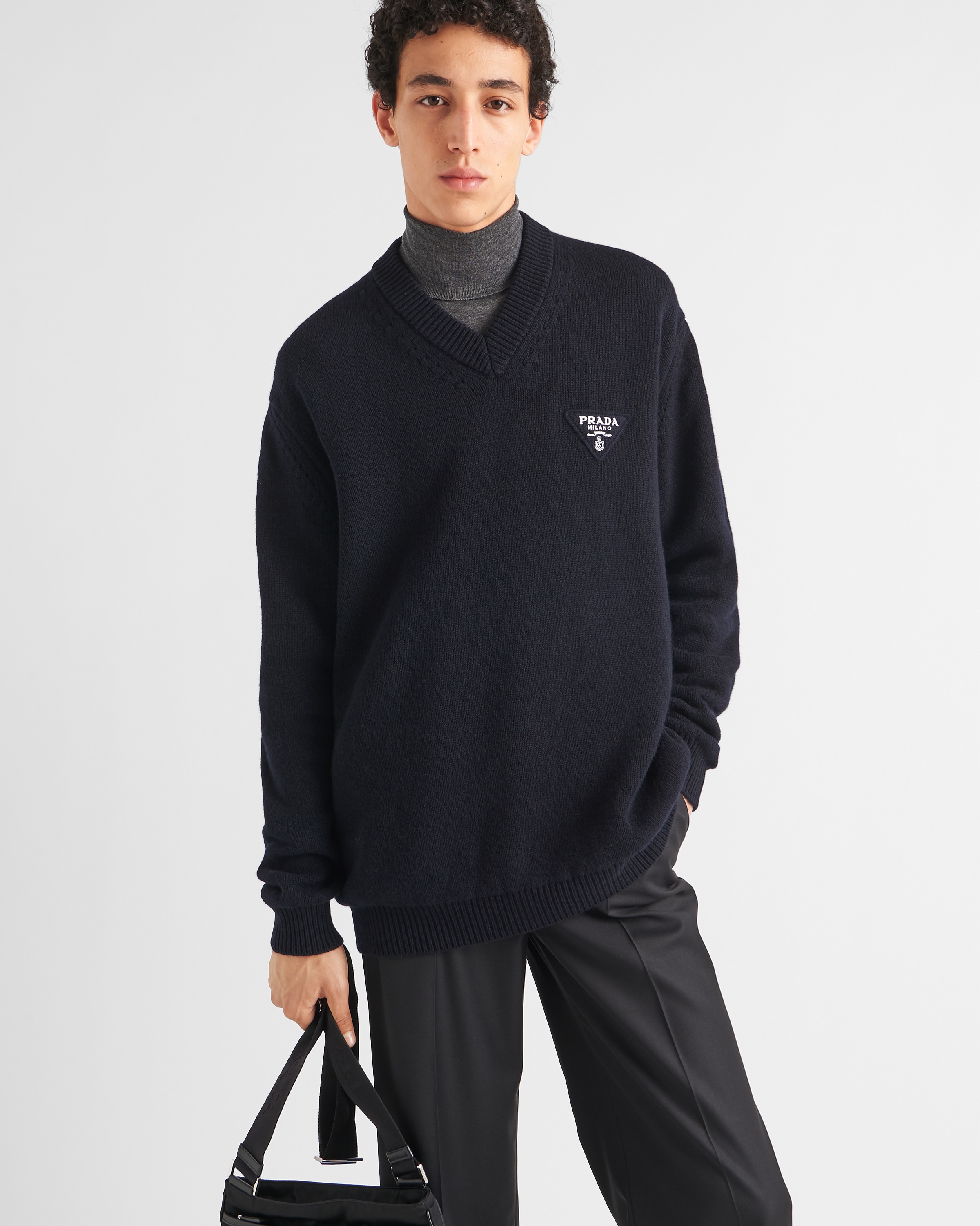 Prada v neck best sale sweater