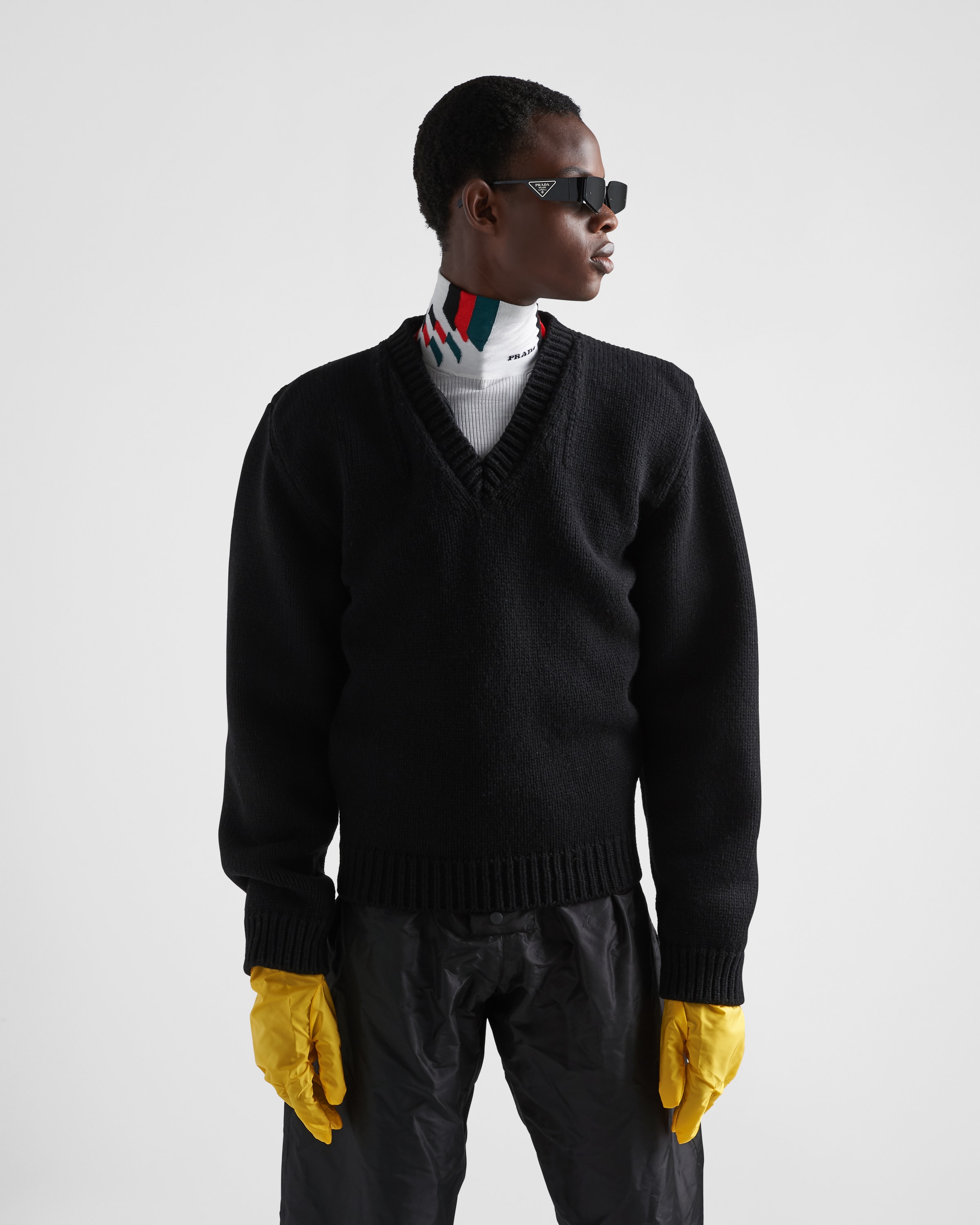 Prada Shetland wool V\u002Dneck sweater 3