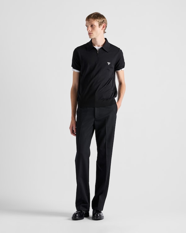 Superfine wool polo shirt Superfine wool polo shirt