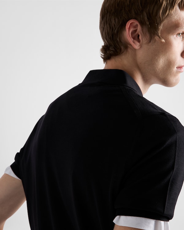 Superfine wool polo shirt Superfine wool polo shirt