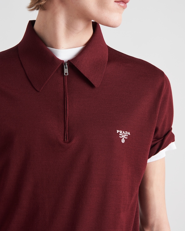 Superfine wool polo shirt Superfine wool polo shirt
