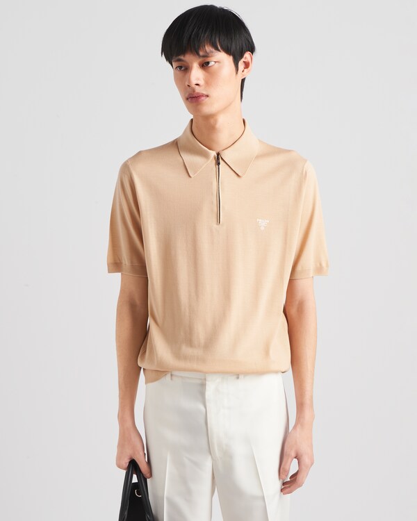 Superfine wool polo shirt Superfine wool polo shirt