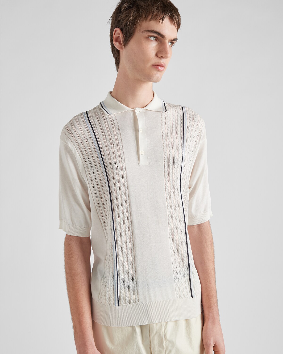 Go Polo Top White - Go Silk