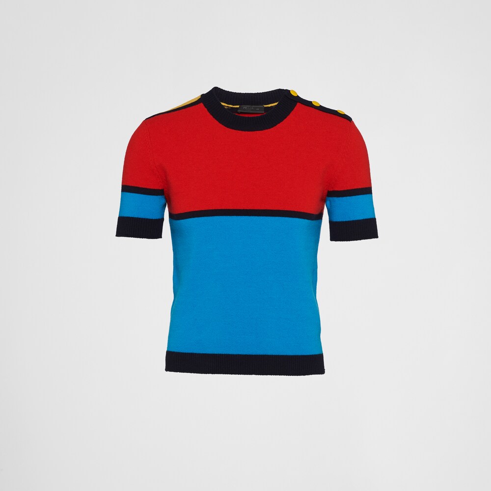 Prada Short-sleeved lambswool sweater 1
