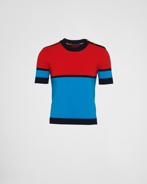 Prada Short-sleeved lambswool sweater 1