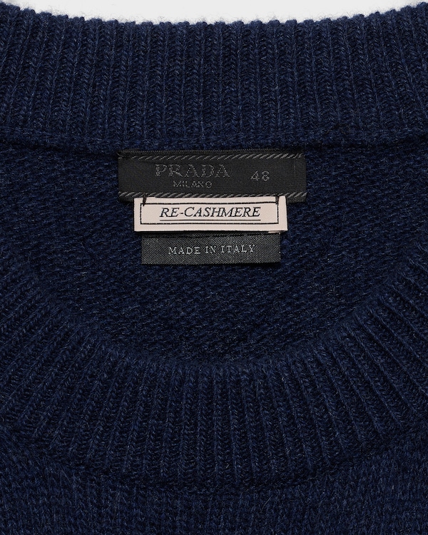 Re-Cashmere crew-neck sweater - Ink Blue Re-Cashmere crew-neck sweater - Ink Blue