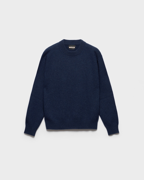 Re-Cashmere crew-neck sweater - Ink Blue Re-Cashmere crew-neck sweater - Ink Blue