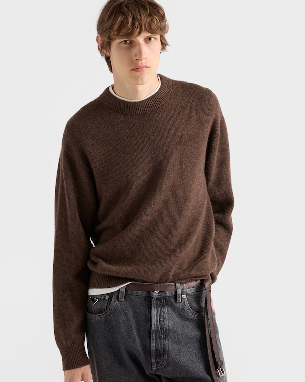 Re-Cashmere crew-neck sweater - Cocoa Brown Re-Cashmere crew-neck sweater - Cocoa Brown