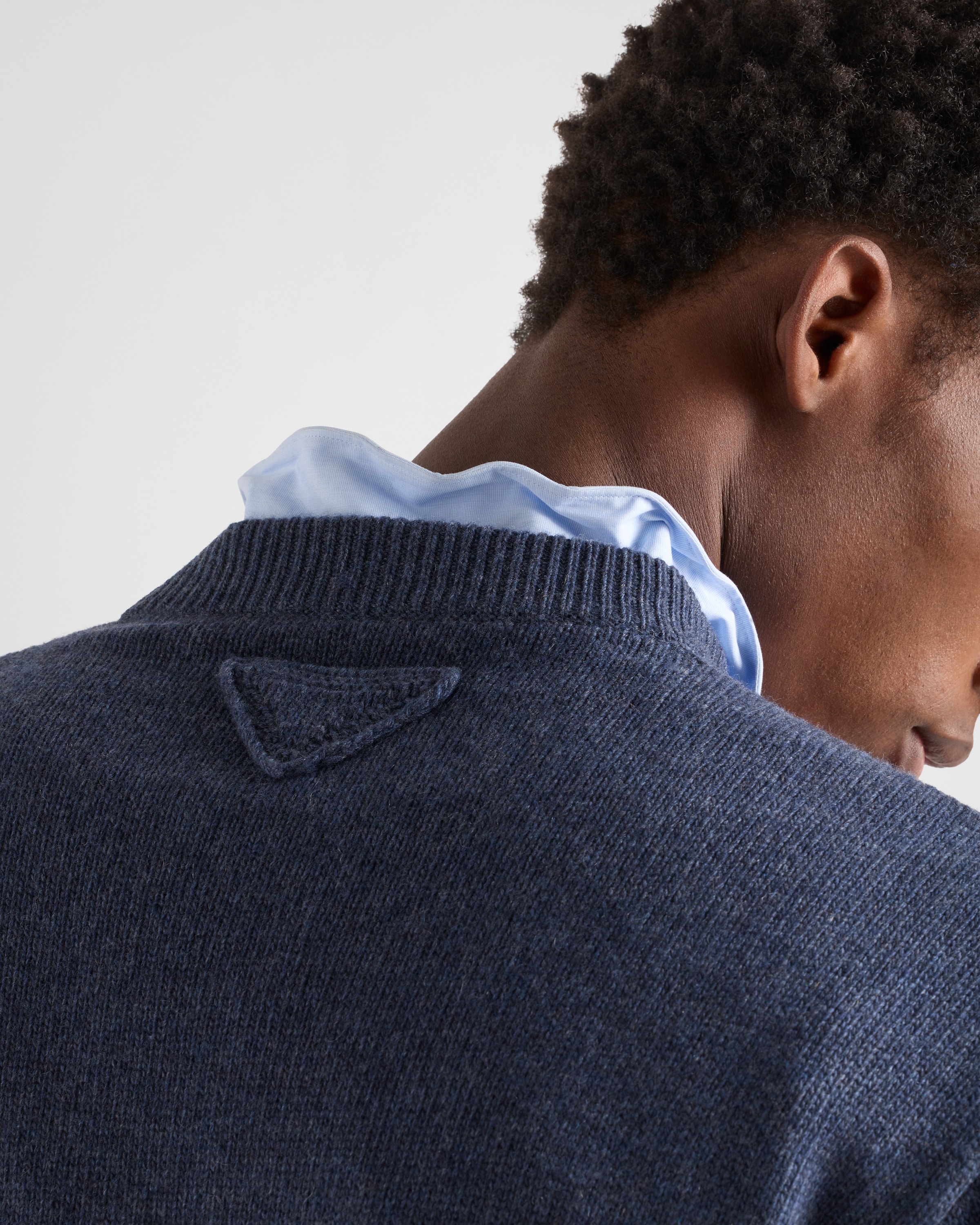 PRADA★Re-Cashmere クルーネック セーター グレー Re-Cashmere クルーネック セーター | PRADA