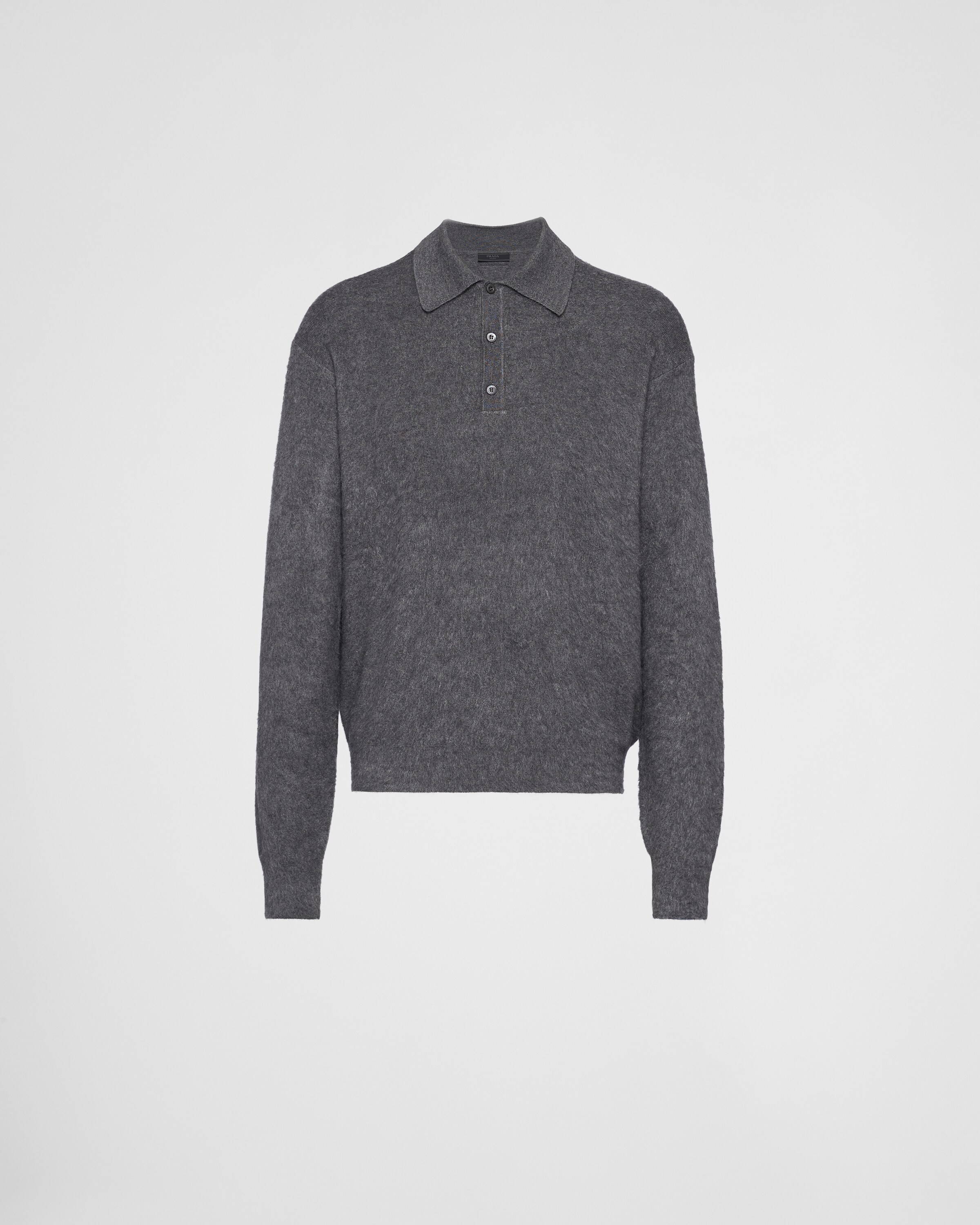 Shop Prada Cashmere And Silk Polo Sweater