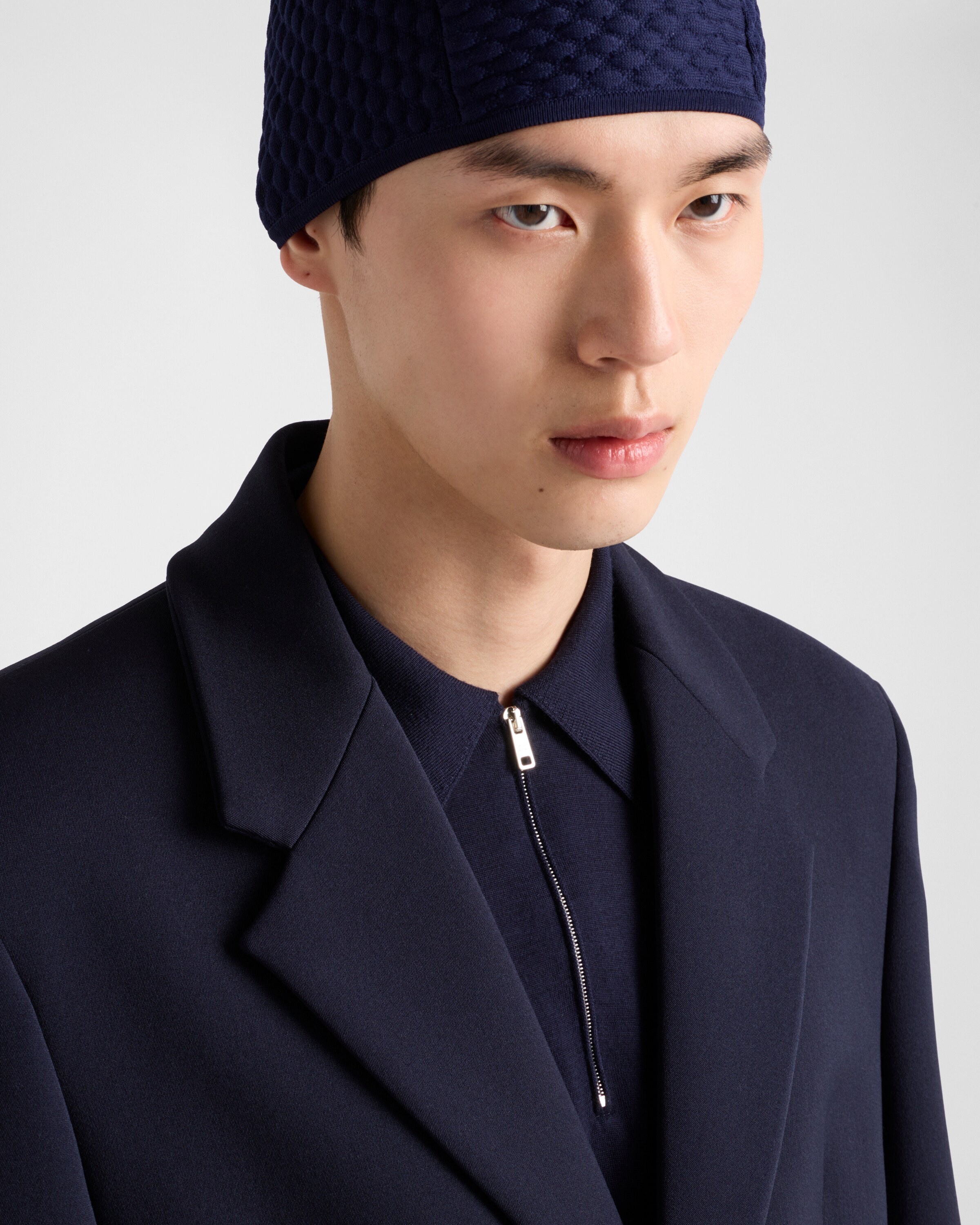 PRADA POLOSHIRT AUS SUPERFINE-WOOL
