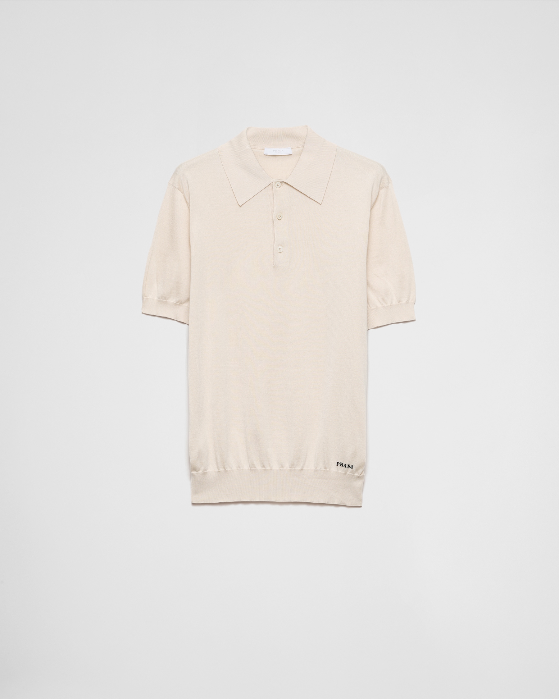 PRADA 25S LONG-SLEEVE KNITTED POLO SHIRT 295 main image 0