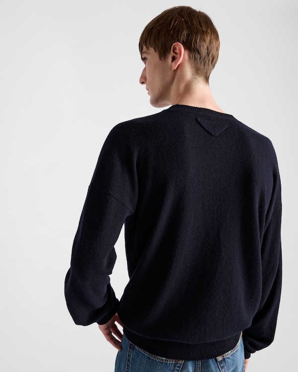 Cashmere crew-neck sweater - Navy Cashmere crew-neck sweater - Navy