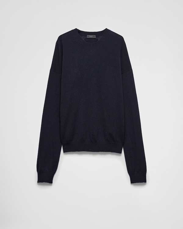 トップス 1998ss prada cashmere knit (48) grey Slate Gray Cashmere sweater | PRADA