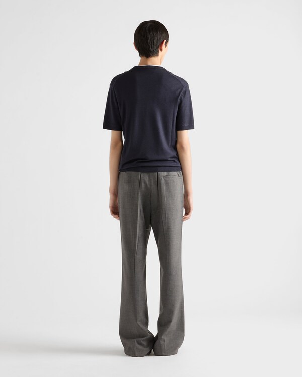 Cashmere crew-neck sweater - Navy Cashmere crew-neck sweater - Navy