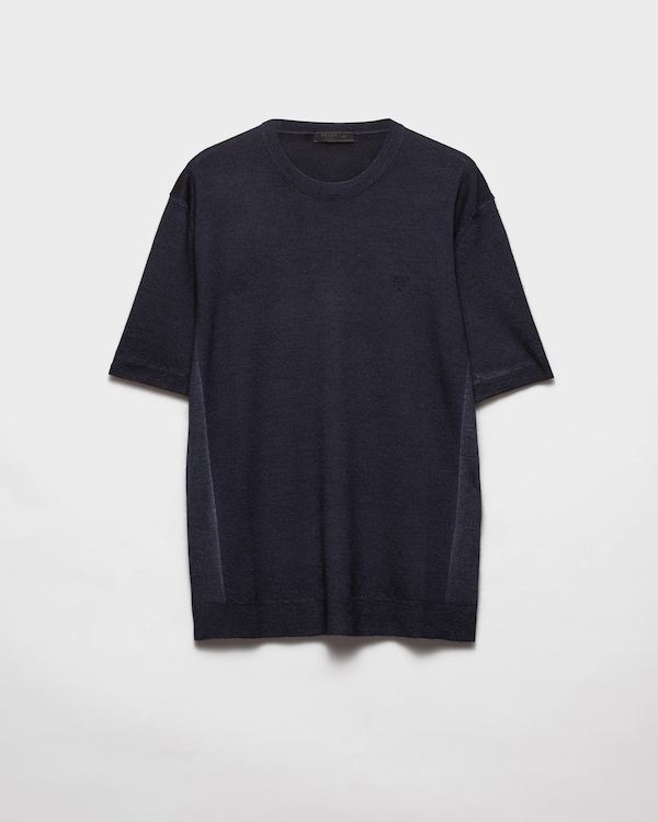 Cashmere crew-neck sweater - Navy Cashmere crew-neck sweater - Navy