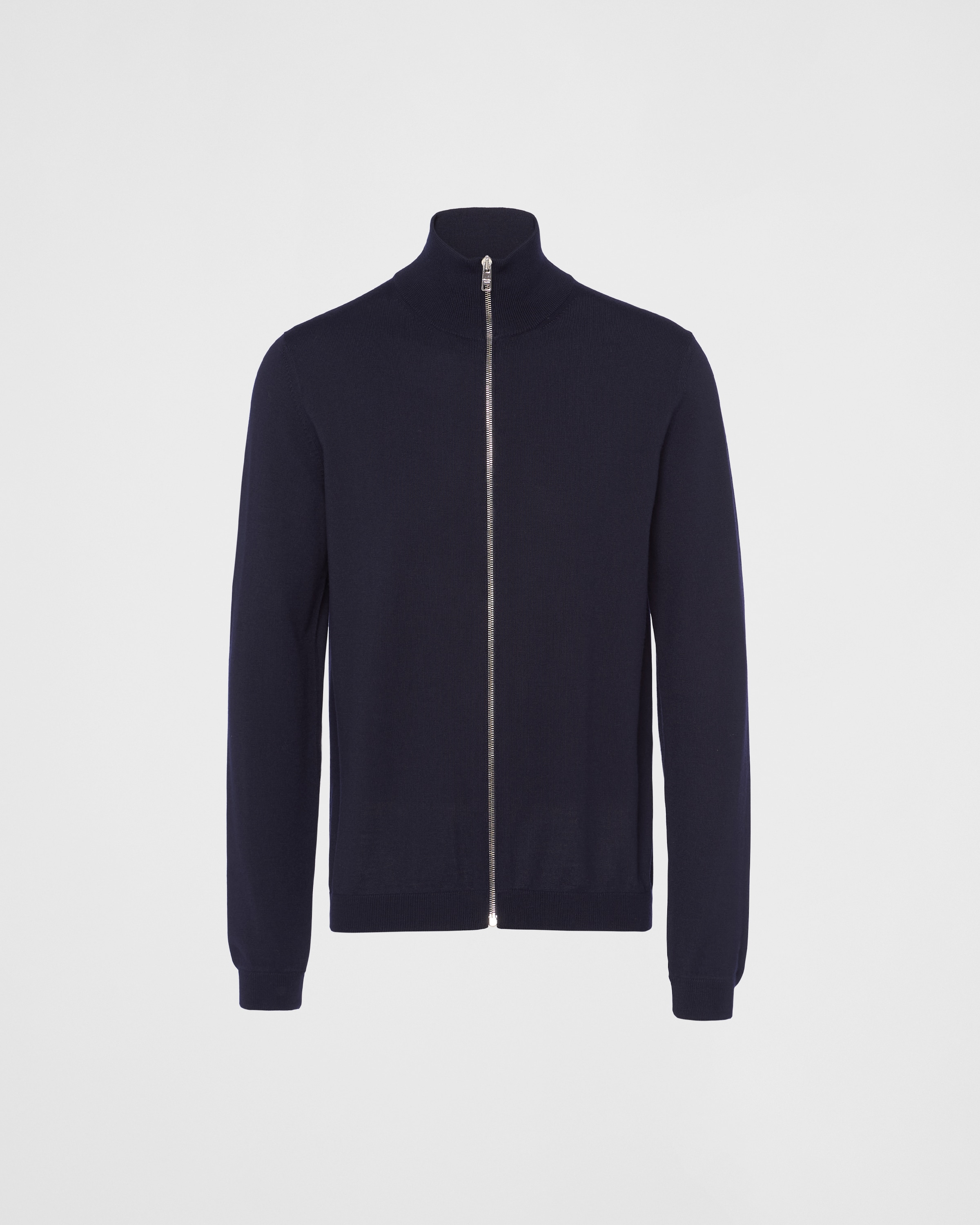 Navy Wool Cardigan | PRADA Navy Wool Cardigan | PRADA