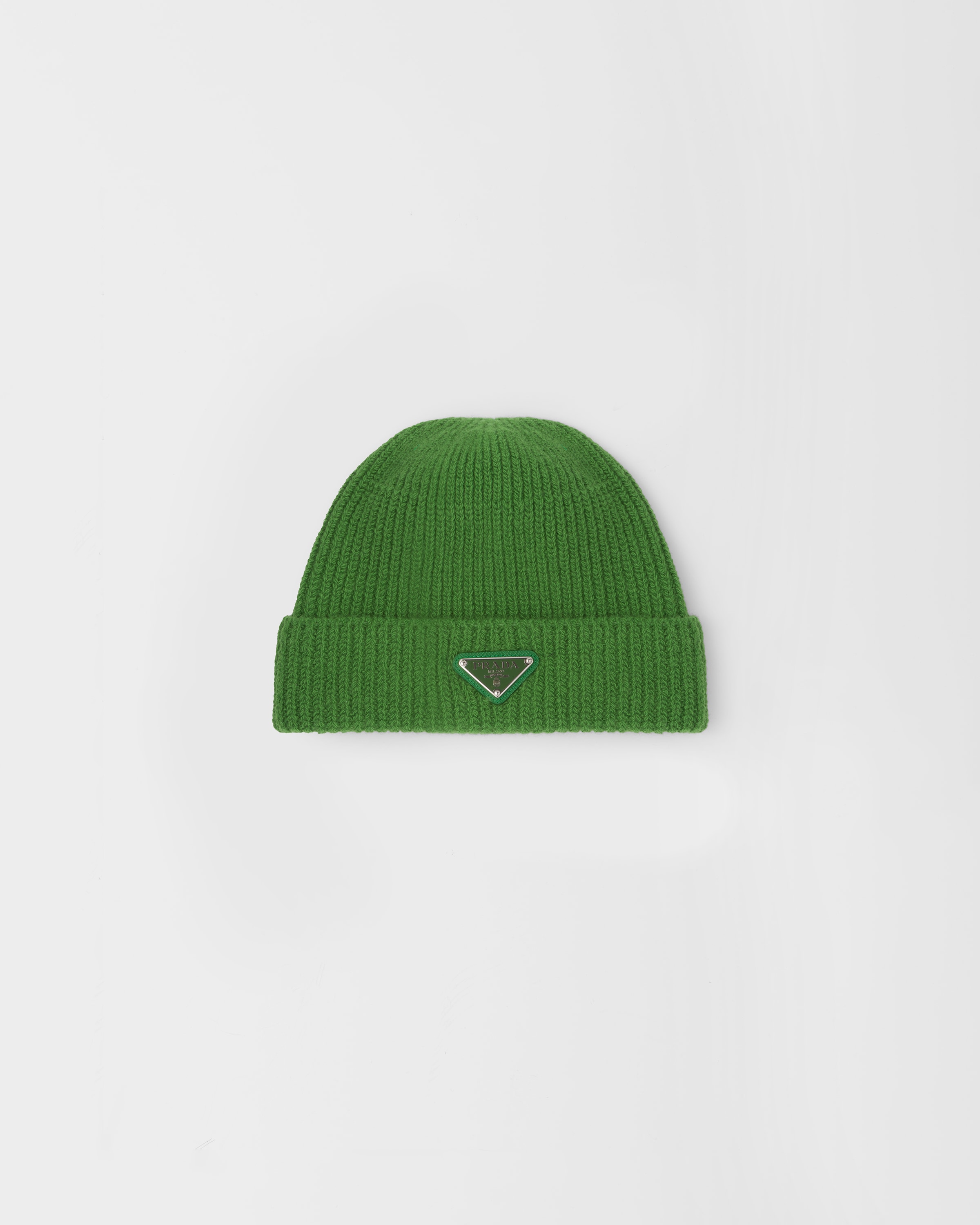 Green Wool and cashmere beanie Prada