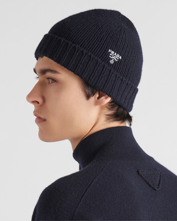 Strickmütze aus Kaschmir - Blau Strickmütze aus Kaschmir - Blau