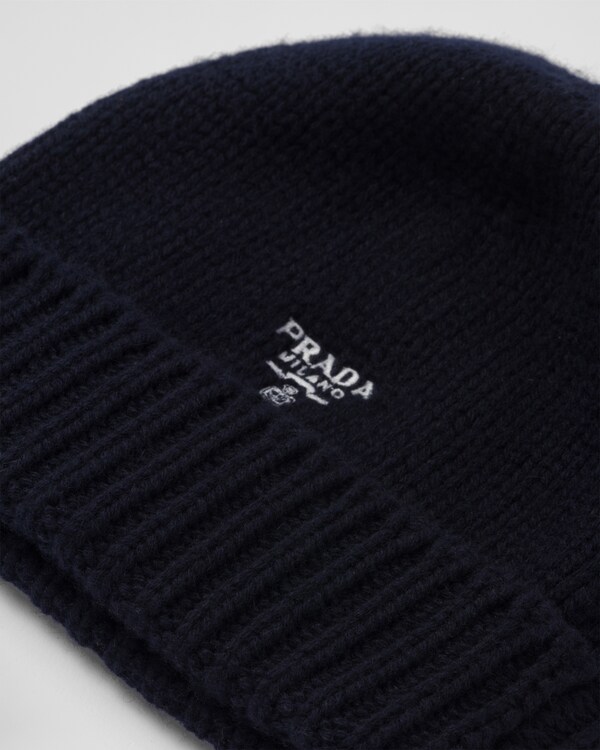 Strickmütze aus Kaschmir - Blau Strickmütze aus Kaschmir - Blau