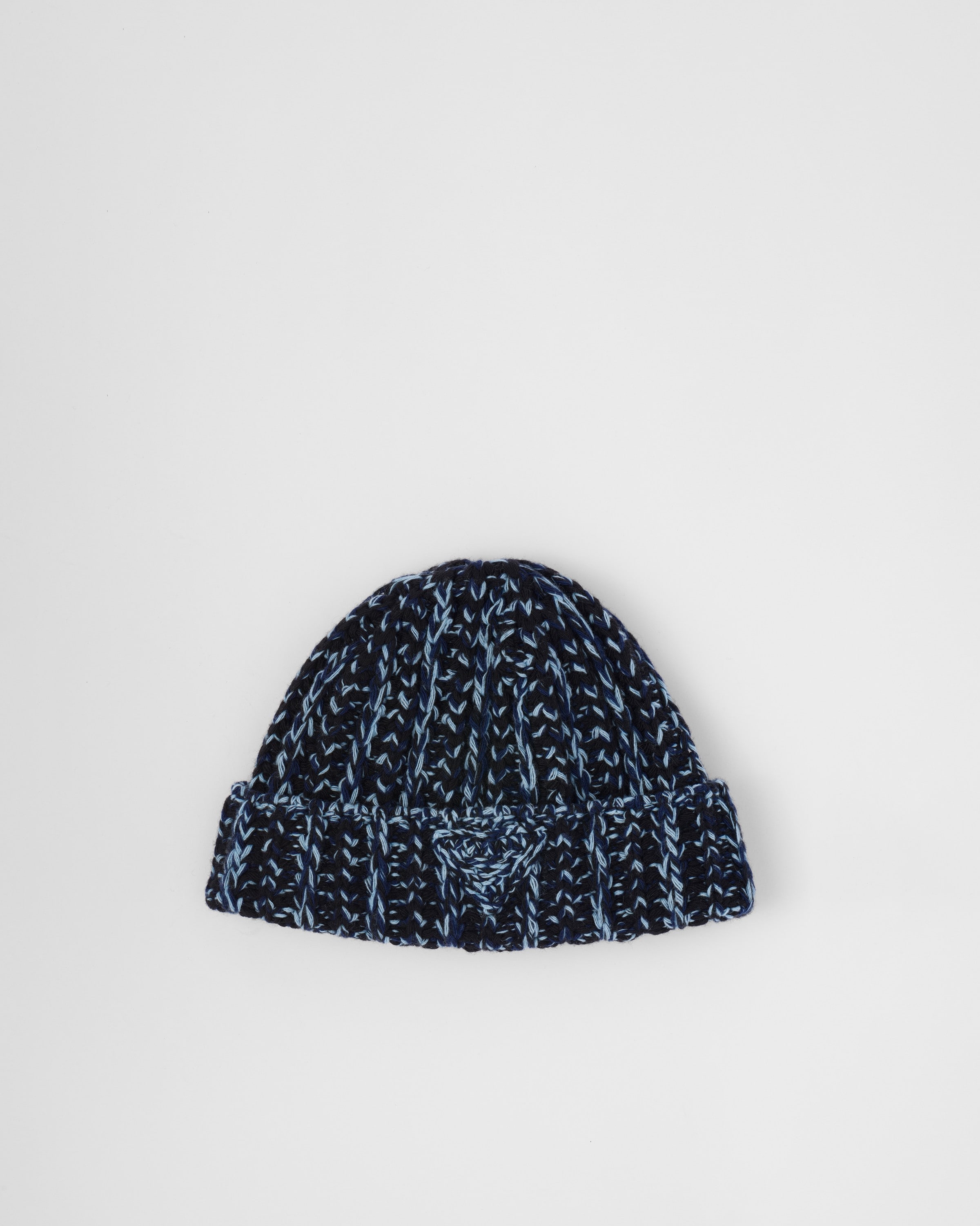 Prada triangle-logo wool-cashmere Beanie | Green | FARFETCH CA