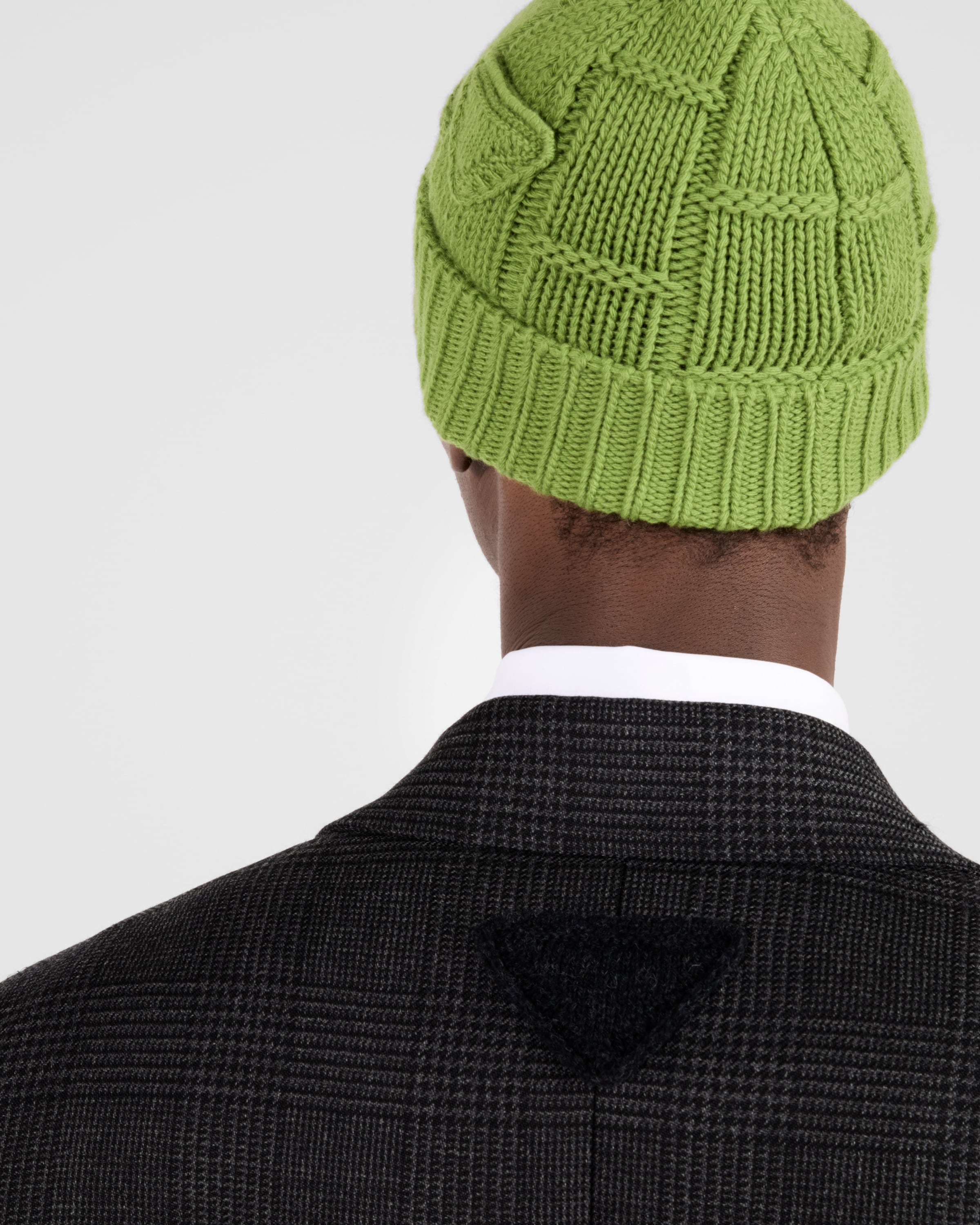 Shop Prada Strickmütze Aus Kaschmir In Ivy Green