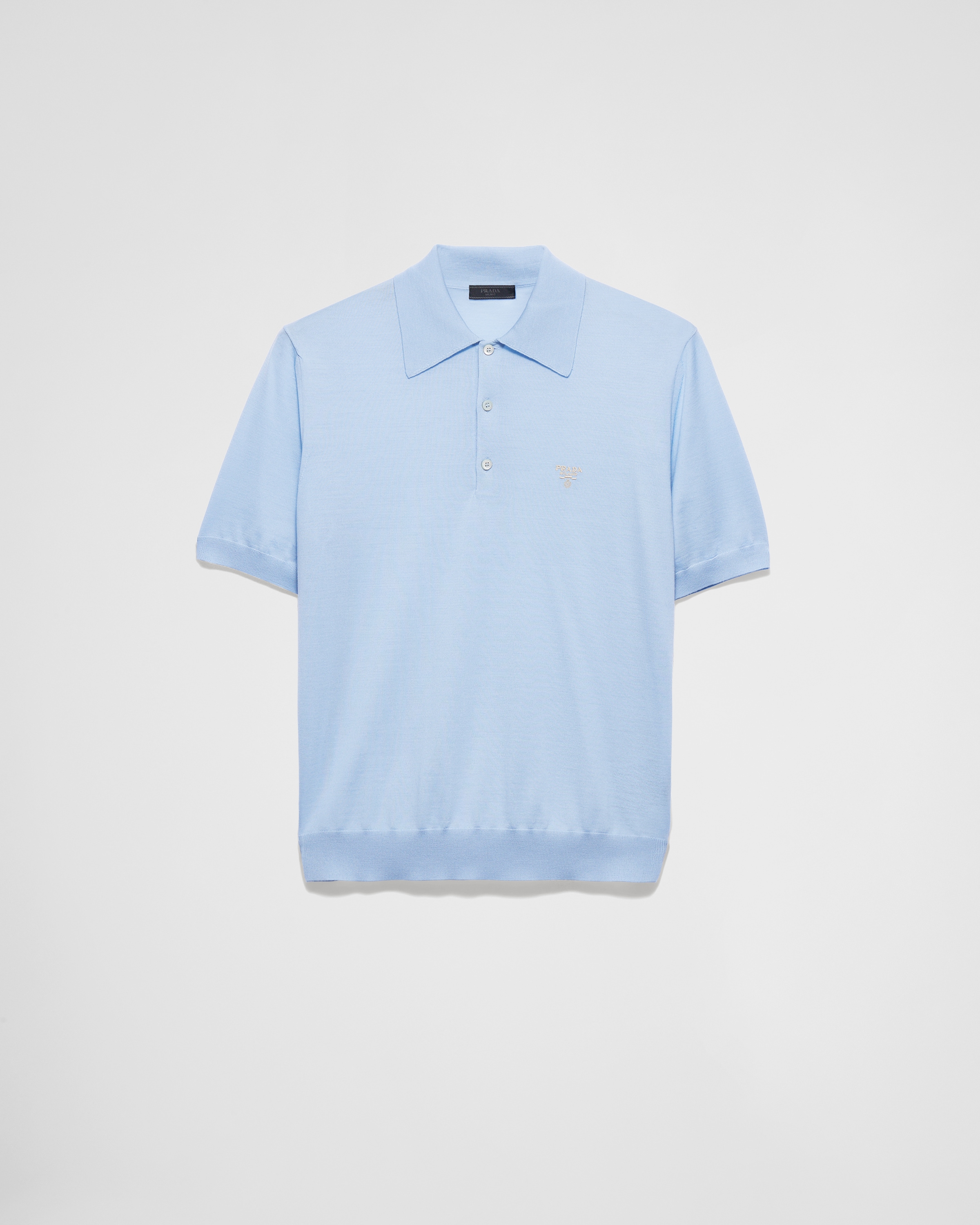 PRADA POLOSHIRT AUS SUPERFINE-WOOL
