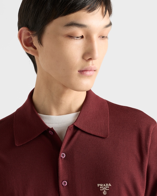 Superfine wool polo shirt Superfine wool polo shirt
