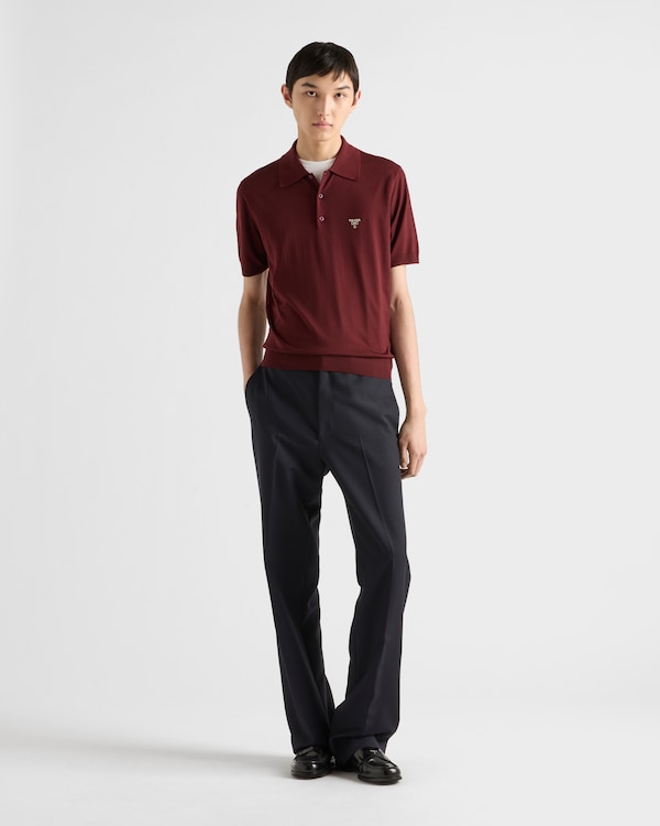 Superfine wool polo shirt Superfine wool polo shirt