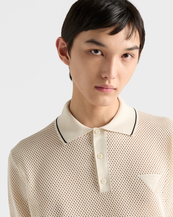 Silk and cotton polo shirt Silk and cotton polo shirt