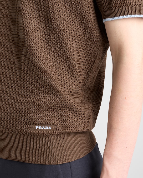 Poloshirt aus Seide und Baumwolle Poloshirt aus Seide und Baumwolle