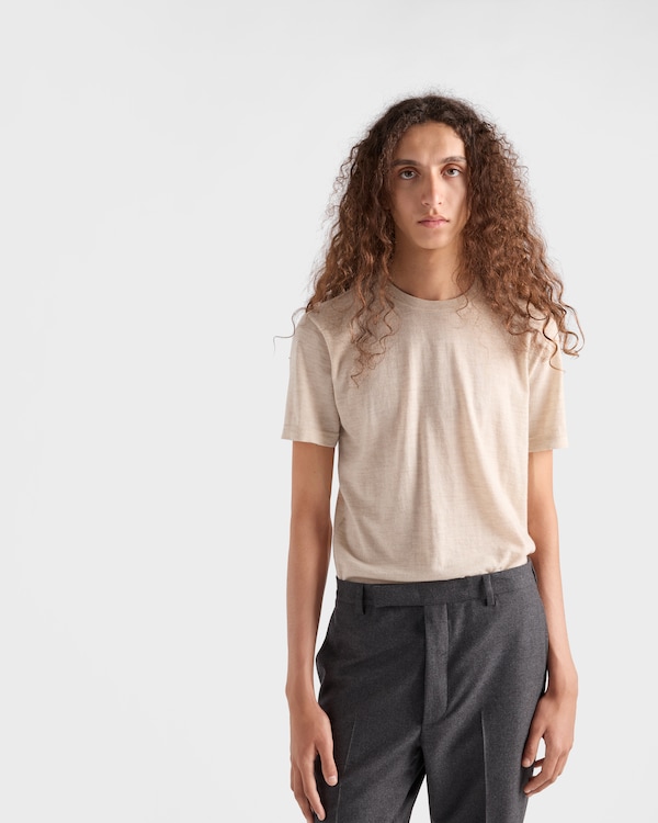 Oversize-T-Shirt aus Kaschmir Oversize-T-Shirt aus Kaschmir