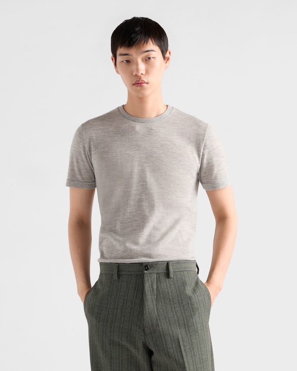 Oversize-T-Shirt aus Kaschmir Oversize-T-Shirt aus Kaschmir