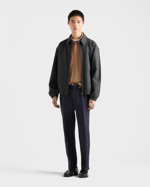 Poloshirt aus Kaschmir und Seide - Kamelbraun Poloshirt aus Kaschmir und Seide - Kamelbraun