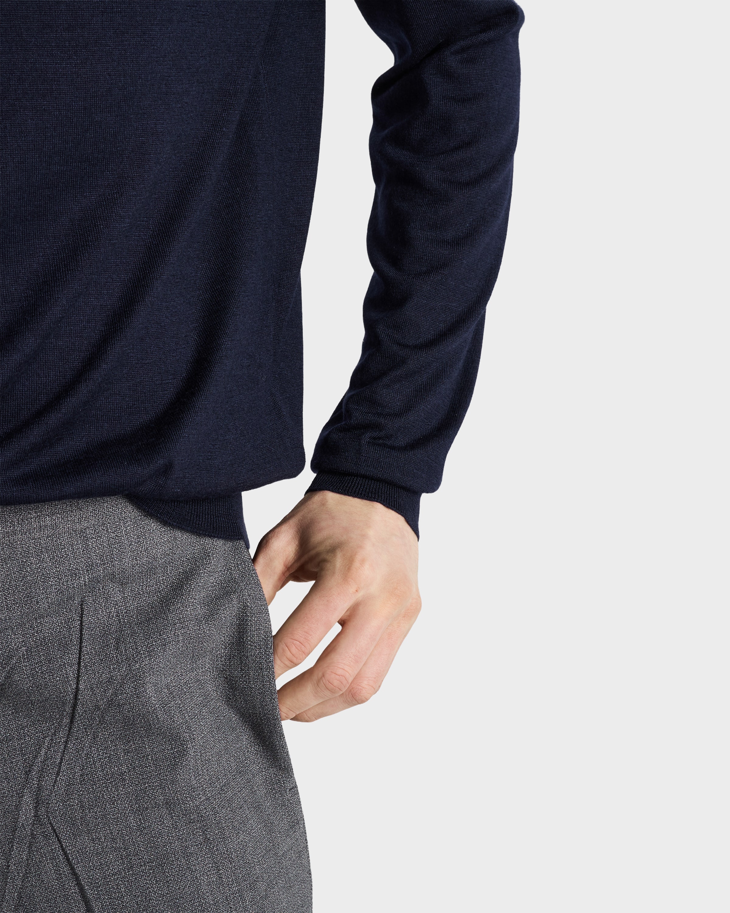 Prada Cashmere And Silk Crew-neck Sweater In Blue