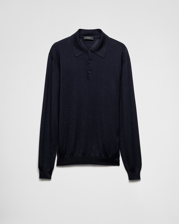 トップス PRADA 90s Archive wool polo sweat トップス PRADA 90s Archive wool polo sweat Prada long-sleeve