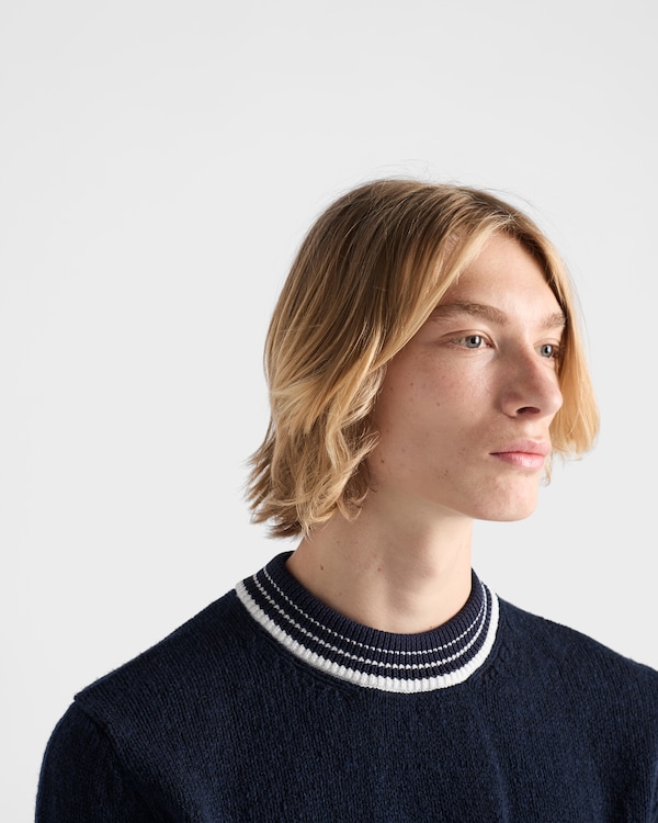 Shetland wool crew-neck sweater Shetland wool crew-neck sweater