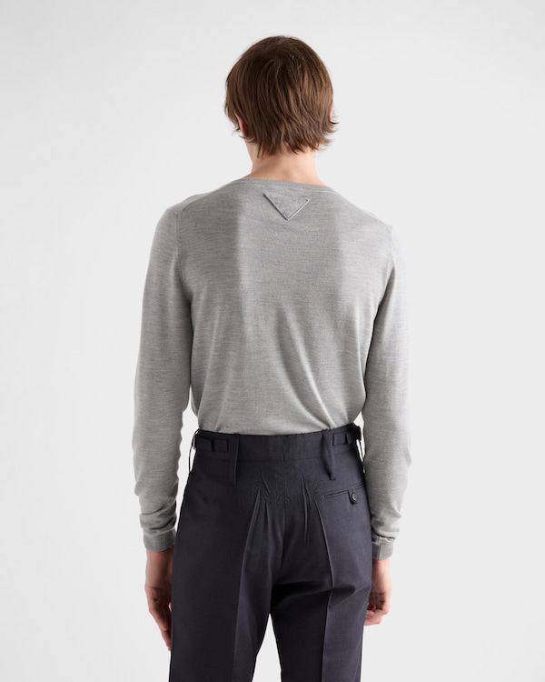 Long-sleeved cashmere and silk sweater  Long-sleeved cashmere and silk sweater