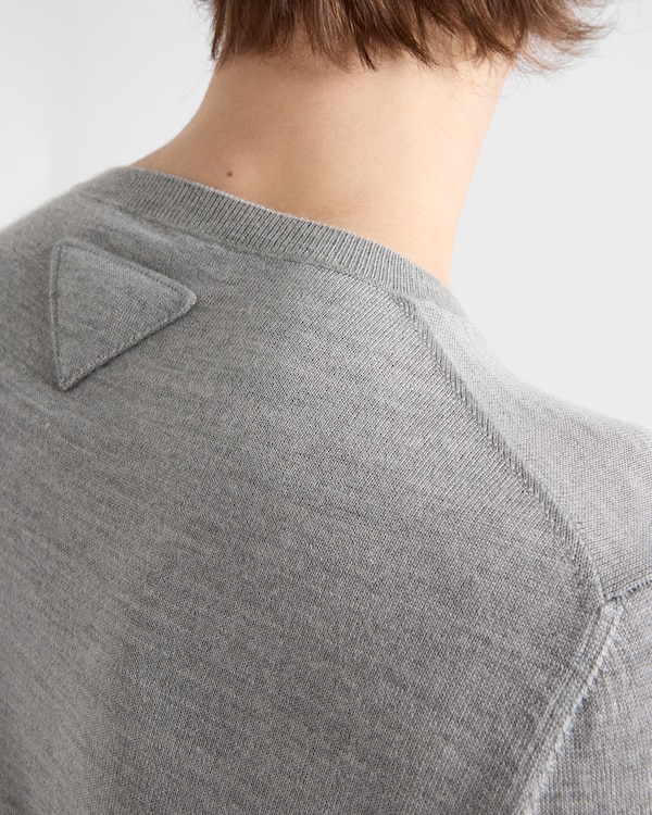 Long-sleeved cashmere and silk sweater  Long-sleeved cashmere and silk sweater