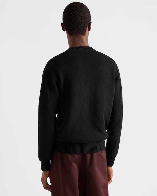 Cashmere crew-neck sweater - Black/Black Cashmere crew-neck sweater - Black/Black